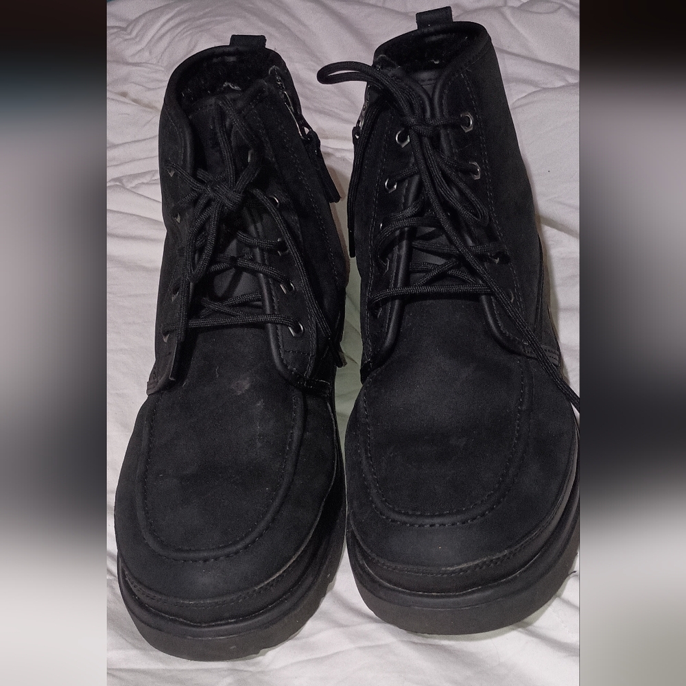 UGG Men's Black Neumel High Suede Classic Boots Size 10 1130852